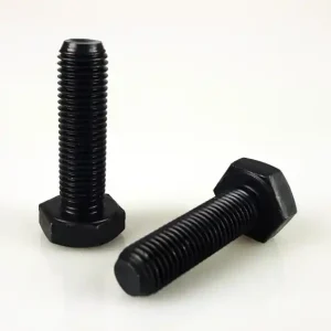 2 headlight MOUNTING SCREWS, M10 x 1.25mm fine thread, steel, black Letzte Chance
