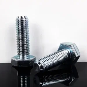 2 headlight MOUNTING SCREWS, M10 x 1.25mm fine thread, steel, galvanized Nur Heute