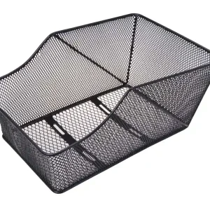 BISOMO Fahrradkorb groß Schultaschenkorb Gepäckträgerkorb hinten längs Draht Hinterrad Einkaufskorb 21 Liter E-Bike Aktuell