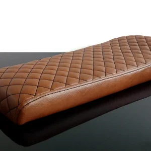 Preis Gesenkt Cafe-Racer, Scrambler, SEAT, universal, suitable for pillion passenger, brown, black checkered seams