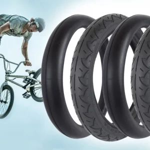 [Paket] 2x Fahrradreifen 16 x 2.25 Zoll, 58-305, Reifen inkl. Schlauch mit Autoventil 32mm für Roller Scooter Kinderfahrrad Fatbike BMX Dirt Bike Urban Sichere Zahlung