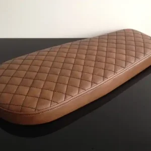 Sonderangebot Cafe racer, scrambler, bench seat, universal, pillion-suitable, Brown, black diamond seams