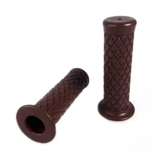 2 grips, rubber grips, Westwood style, brown, for 22mm handlebars Rabatt