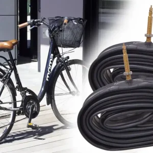 [Paket] 2x Fahrradschlauch Premium, 27,5 / 28 / 29 Zoll, 47-584 bis 60-622, extrem reißfest, hermetisch dicht mit Sclaverand Presta-Ventil 45mm Kostenloser Rückversand