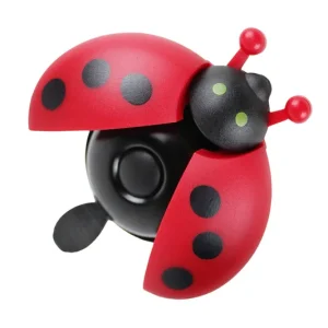 Abverkauf Kinder Fahrradklingel Ladybug Marienkäfer, Fahrradglocke 85 x 50 x 55mm Kinderfahrrad, Roller, Laufrad Klingel, Glocke, Hupe für Lenker 19,2 - 25,4mm