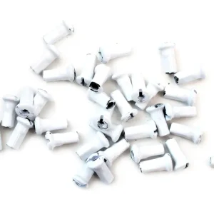 Top-Preis Nippelsatz, Speichennippel, 36 Stück M3,5 aus rostfreiem Messing, Farbe PS Weiß pulverbeschichtet für alle Simson Modelle