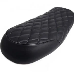 Cafe racer seat, universal, black with diamond seams Nur Für Kurze Zeit