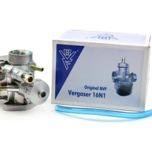 Meistverkauft Original BVF Vergaser 16N1-1 mit Überlaufschlauch 62#039;er Hauptdüse für Simson Star SR4-2 - Schwalbe KR51/1