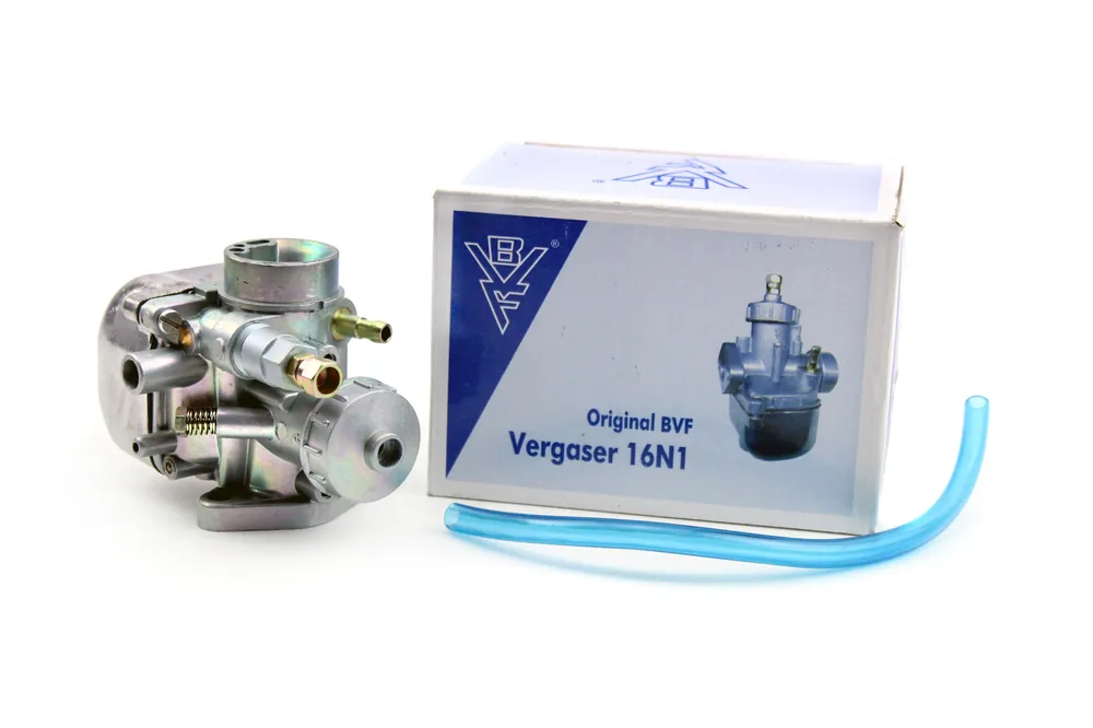 Meistverkauft Original BVF Vergaser 16N1-1 mit Überlaufschlauch 62#039;er Hauptdüse für Simson Star SR4-2 - Schwalbe KR51/1