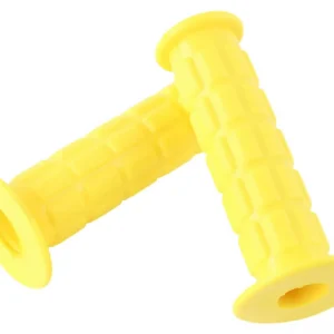 1 Paar Lenkergummis, Gasdrehgriff und Festgriff, in Hellgelb, Länge 118mm, für Simson S51 S50 S70 Neuheit