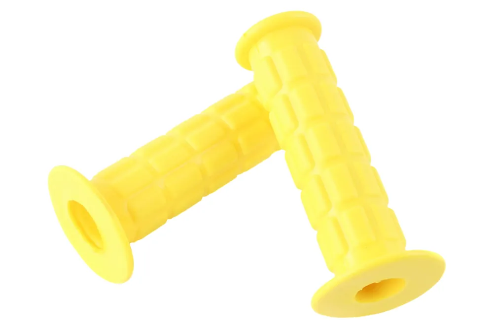 1 Paar Lenkergummis, Gasdrehgriff und Festgriff, in Hellgelb, Länge 118mm, für Simson S51 S50 S70 Neuheit