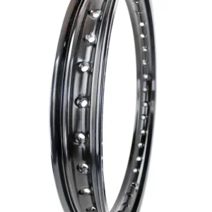 Neu Felge, Felgenring Aluminium 1,50 x 16 Zoll, schwarz glänzend eloxiert für Simson S50, S51, S70, KR51, SR4-1, SR4-2, SR4-3, SR4-4