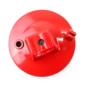 Sonderaktion Bremsschild, Ankerplatte Rot glänzend gepulvert vorn für Simson S50, S51, S70, SR50, SR80