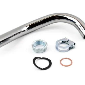 [Paket] Krümmer-Set: Tuning Krümmer, verchromt, Durchmesser 32mm und Krümmermutter-Set für Simson S50 S51 S70 KR51/2 Sonderaktion