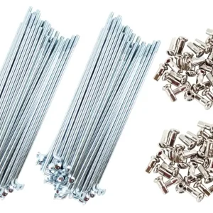 [Paket] 72 teiliger Speichensatz 128mm Speichen Stahl für Retro Simson-Felge S50 KR50 KR51 SR4-1-4 Ausverkauf
