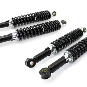 Sonderaktion [Paket] Tieferlegungs-Set 2 Paar Stoßdämpfer Federbeine  280mm + 310mm hydraulisch 5-fach verstellbar Tuning Simson Schwalbe Spatz Star Habicht Sperber