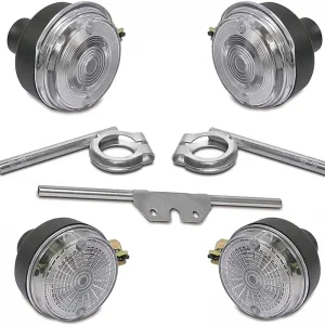 [Paket] 12V Blinker Set vorn und hinten, komplett mit Halter, E-geprüft für Simson S50 S51 Ausverkauf