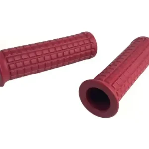 Sonderangebot 2 grips, rubber grips, custom / old style, burgundy red, for 1" handlebars