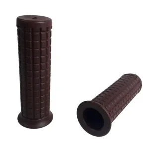 Heißes Angebot 2 handles, grips, custom / old-style, dark brown, f. 1 "handlebars