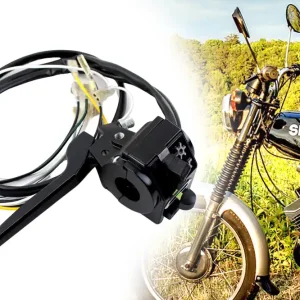 Abverkauf [Paket] Schaltereinheit links mit Kupplungshebel 6V I 12V für Lenker Simson S51, S53, S70, S83, SR50, SR80 inkl. Doppeltaster, Abblendschalter amp; Blinkerschalter