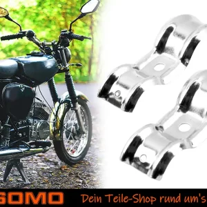 [Paket] 2x Schelle für Zündspule, Halterung für Spulenbefestigung, Klemmblech für Simson S50 S51 S70 SR4-3 SR4-4 Schneller Versand