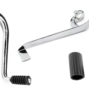 [Paket] Kickstarter, Kickstarterhebel starr + Fußschalthebel, Schaltwippe mit Gummi, alter Typ, verchromt für Simson KR51/1 Schwalbe Kostenloser Versand