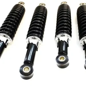 [Paket] 4 hydraulische Stoßdämpfer, Federbein  Tuning Tieferlegungs-Set, 2x 280mm und 2x 320mm für Simson Schwalbe,Spatz, Star, Sperber, Habicht, DUO Neu Im Sortiment