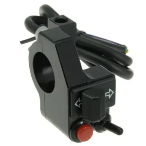 Komplette Mini CNC Aluminium Motorrad-LENKERARMATUR, schwarz, für 22 mm-Lenker Sonderaktion