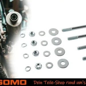 Schraubenset 20-tlg. Befestigung von Stoßdämpfer Federbein für Simson S50 S51 S70 Enduro Preiswert