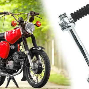 Letzte Chance [Paket] Kickstarter klappbar, Kickstarterhebel mit Gummi Muffe, verchromt, für Simson S51, S53, S70, S83 auch Enduro