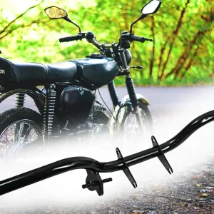 Fußrastenträger schwarz grundiert mit Aufnahme Halteplatte für Seitenständer für Simson S50, S51, S51/1, S70, S70/1, S53, S83 Begrenztes Angebot