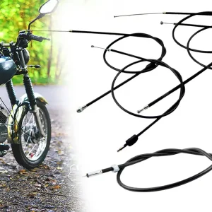 [Paket] Bowdenzug Set + Tachowelle für Simson ENDURO S51E, S53E, S70E, S83E mit Gaszug Bremszug Starterzug und Kupplungszug Must-Have