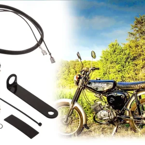 Umrüstsatz Bremslichtschalter wartungsfrei 6V / 12V inkl. Befestigungswinkel + Kleinteile für Simson MS50, S50, S51, S53, S70, S83 Must-Have