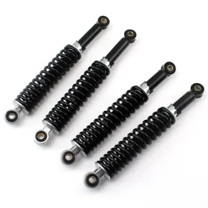 [Paket] SET: 2x Stoßdämpfer Federbein 300mm und 2x 320mm, hydraulisch, 5-fach verstellbar, schwarz für Simson Schwalbe Kr51, Star SR4-2 Expressversand