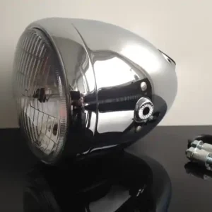 5 3/4" Headlight Daytona Vintage style with speedo opening, ECE Versand Am Gleichen Tag