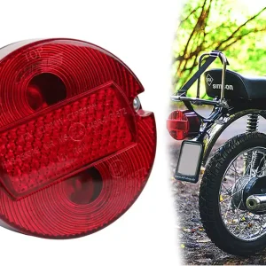 Markenprodukt Rücklicht, Bremsschlussleuchte für Simson S50 S51 SR50 KR51/2 Rückleuchte Bremsleuchte, Ø100mm, E-Prüfzeichen, ohne Kennzeichenbeleuchtung