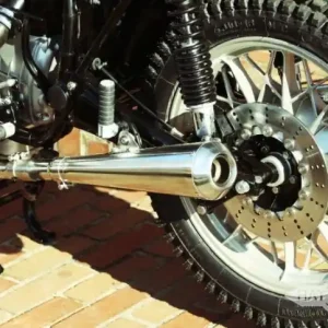 2 * EXHAUST "Gunball" v. Hattech, 40 mm, polished stainless steel, with EG-ABE, for BMW R models / 5/6/7 Sofort Bestellen