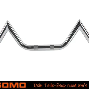 Race Lenker M-Typ groß 560 x 190mm BxH, Ø 22mm, verchromt, universell für Simson S50 S51 S53 S70 S83, Moped Mokick Quad Motorrad Top-Angebot