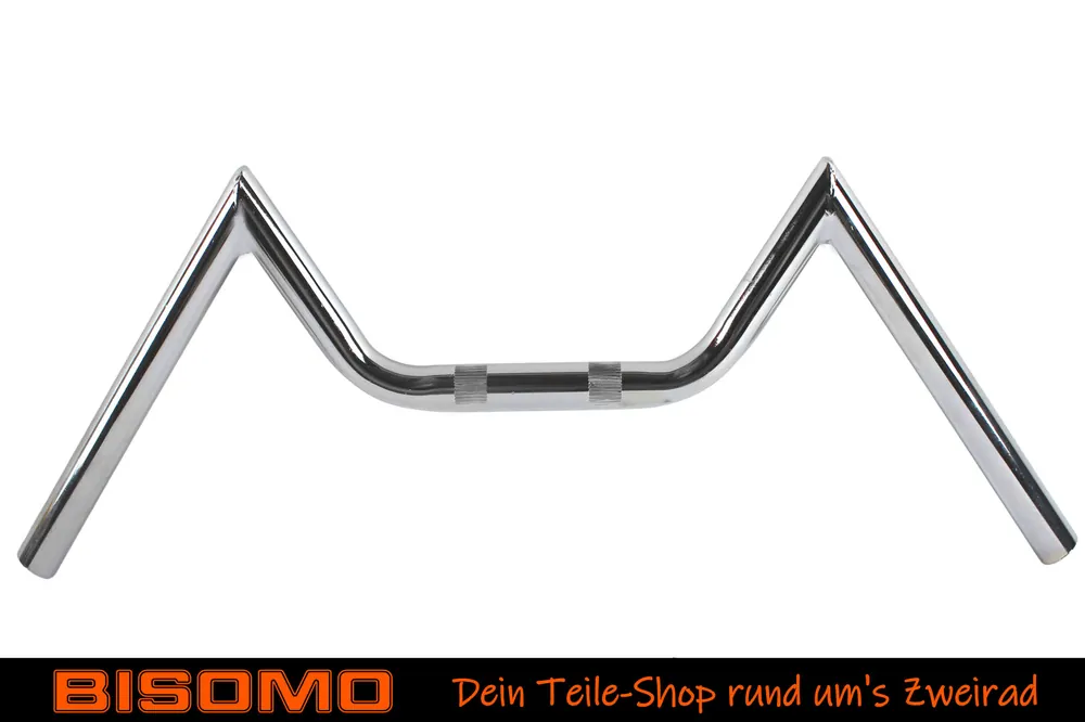 Race Lenker M-Typ groß 560 x 190mm BxH, Ø 22mm, verchromt, universell für Simson S50 S51 S53 S70 S83, Moped Mokick Quad Motorrad Top-Angebot