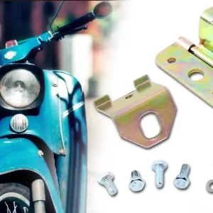 Bestseller Sitzbank Scharnier, verzinkt für Simson KR51 KR51/1 KR51/2 Schwalbe, schmaler Typ inklusive Winkel und Montageteile