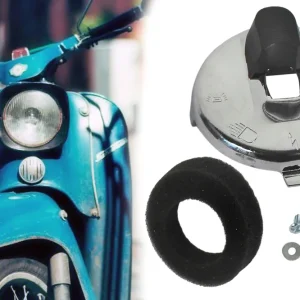 Echt Zündschloss Abdeckung Chrom + Montageteile für Simson KR51, SR4-2, SR4-3, SR4-4, Duo 4, 8-teilig