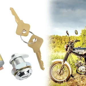 Schloss Set mit Lenkerschloss Sperrdorn Ø14mm + Werkzeugkastenschloss + Schlüssel für Simson S51 ab BJ 1987 Meistverkauft