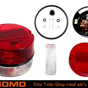 Rücklicht mit Kennzeichenbeleuchtung Ø 100mm Simson S70 S51 SR80 KR51 ETZ MZ TS Beliebt