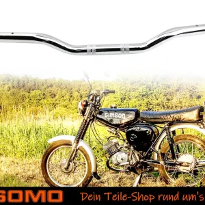 Lenker flach 630mm, originale Form, Ø 22mm Stahl verchromt passend für Simson Kreidler Hercules Zündapp Moped Motorrad Quad Direkt Vom Hersteller