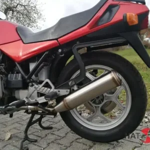 EXHAUST "PureCraft HIGH" v. Hattech, brushed stainless steel, with EG-ABE, for BMW K75 C, S, RT Letzte Chance