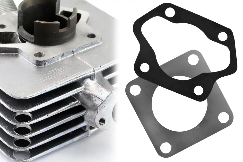 Zylinderfußdichtung + Zylinderkopfdichtung, Dichtung Zylinder 38mm im Set Simson S51, KR51 Schwalbe, SR50 Sonderangebot