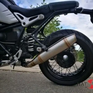 Ausverkauf EXHAUST "OYK" v. HATTECH, stainless steel, with EG-ABE for BMW RnineT
