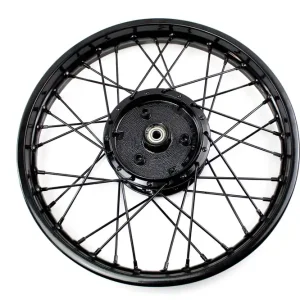 Speichenrad 1,60 x 16 Zoll schwarz glänzend gepulvert für Simson S50 S51 S63 S70 S83 SR4 KR51 Schwalbe Habicht Star Spatz Sperber Simson Duo Kracherpreis