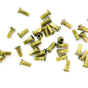 Nippelsatz, Speichennippel Gold, 36 Stück M3,5 aus rostfreiem Messing, für alle Simson Modelle Expressversand