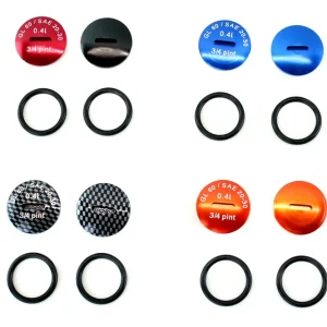 2x Alu Verschlussschrauben für Kupplungsdeckel, Farben zur Auswahl orange, blau, rot, carbon für Simson KR51/2, MS50, S51, S53, S70, S83, SC-050, SR50, SR80, TS050 Must-Have